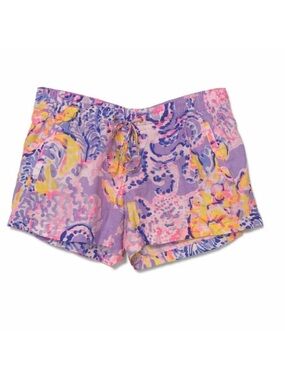 Lilly Pulitzer Baybreeze Linen Shorts • Lilac Verbena So Snappy • XS